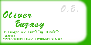 oliver buzasy business card